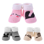 Pair Newborn Baby Cotton Winter Socks